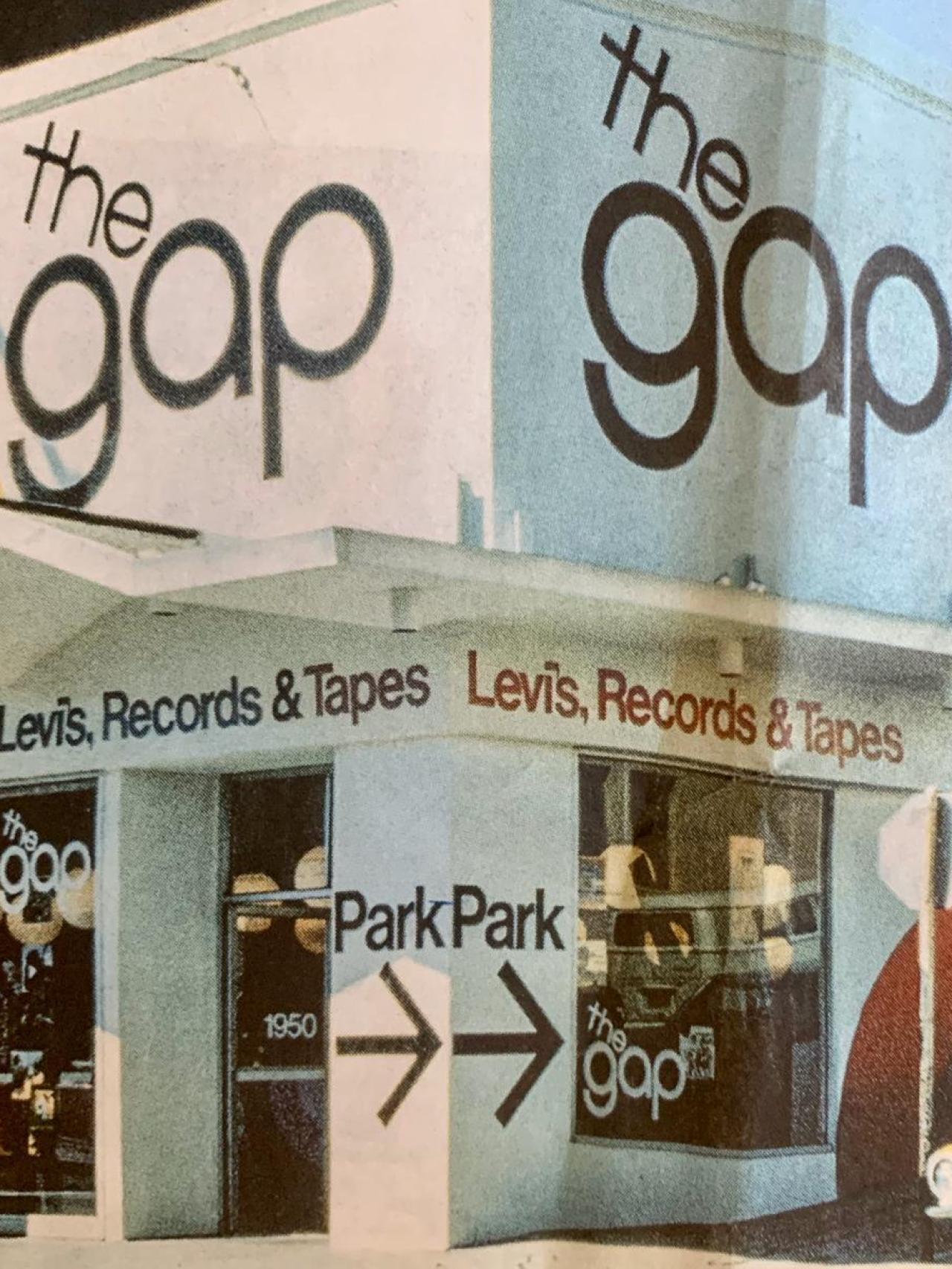 La primera tienda de GAP en San Francisco.