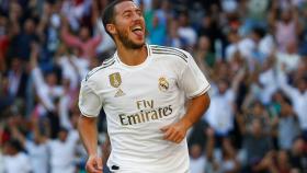 Eden Hazard celebra su gol al Granada