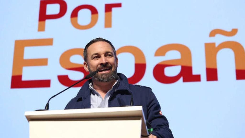 Santiago Abascal en un acto en Toledo. Foto: Oscar Huertas