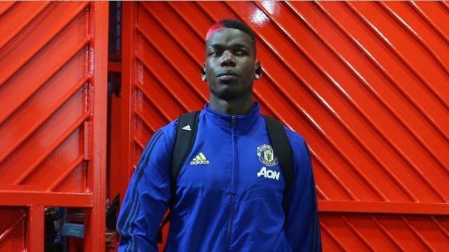 Paul Pogba con el Manchester United