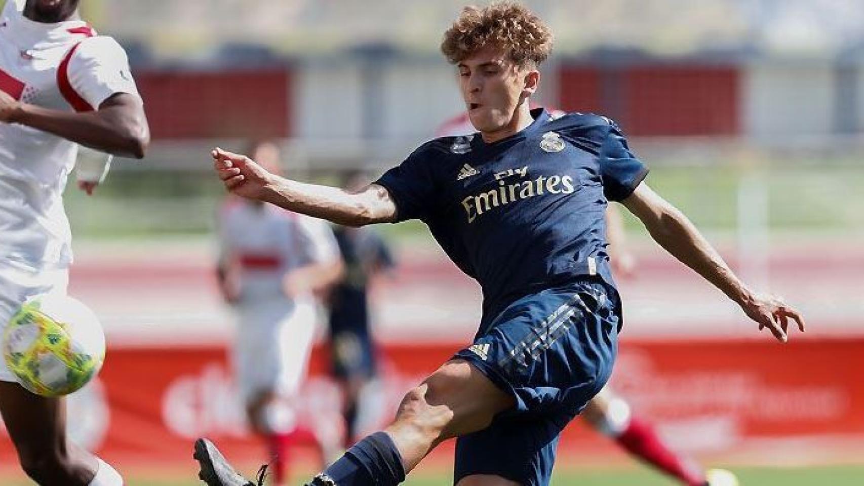 Pablo con el Real Madrid Castilla