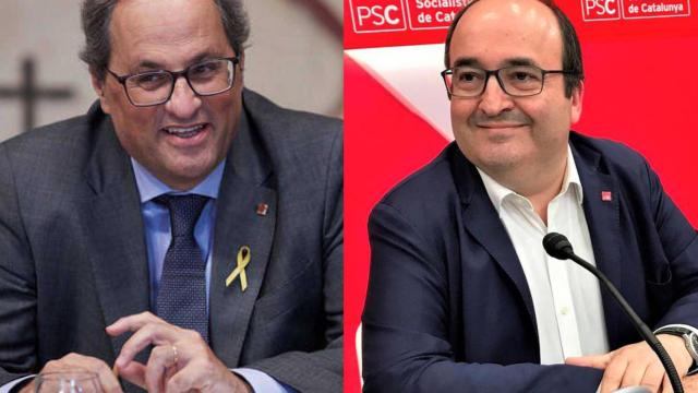 Quim Torra y Miquel Iceta.