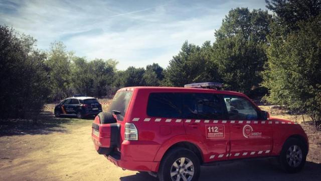 Vehículo de Emergencias Madrid 112 en el Parque de Butarque.