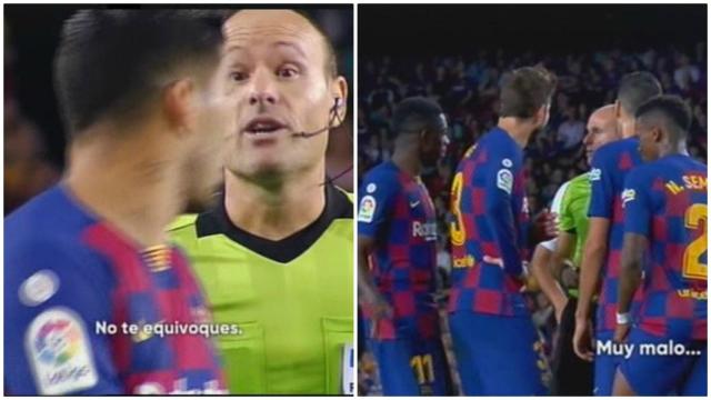 Mateu Lahoz da la nota en el Barcelona - Sevilla