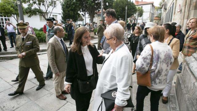 Inés Rey encabeza la presencia institucional en la misa de la patrona de A Coruña