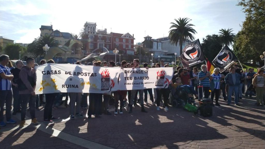 A Coruña se movilizó el domingo contra las casas de apuestas