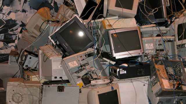 Una imagen de archivo de residuos electrónicos.