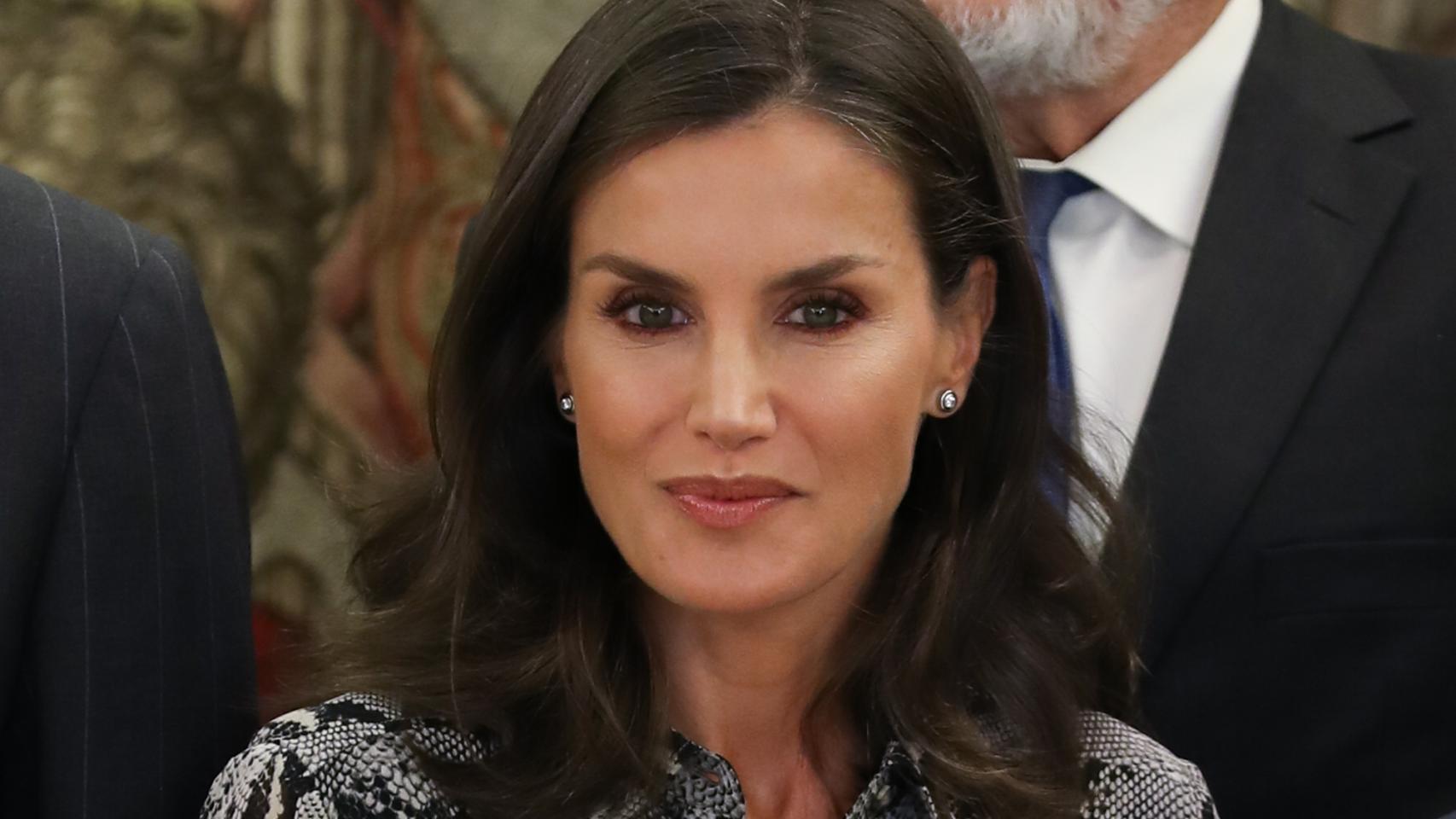 Letizia en su último acto en Zarzuela.