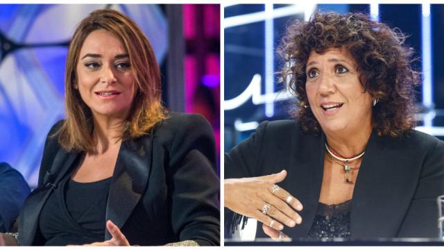 Toñi Moreno y la cantante Rosana en montaje JALEOS.