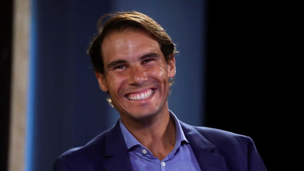 Rafa Nadal en su visita al Distrito T