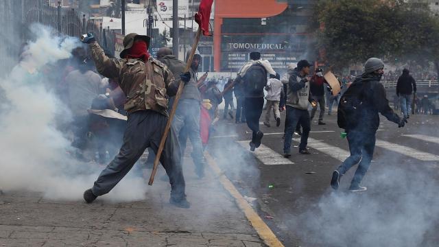 Protestas en Ecuador