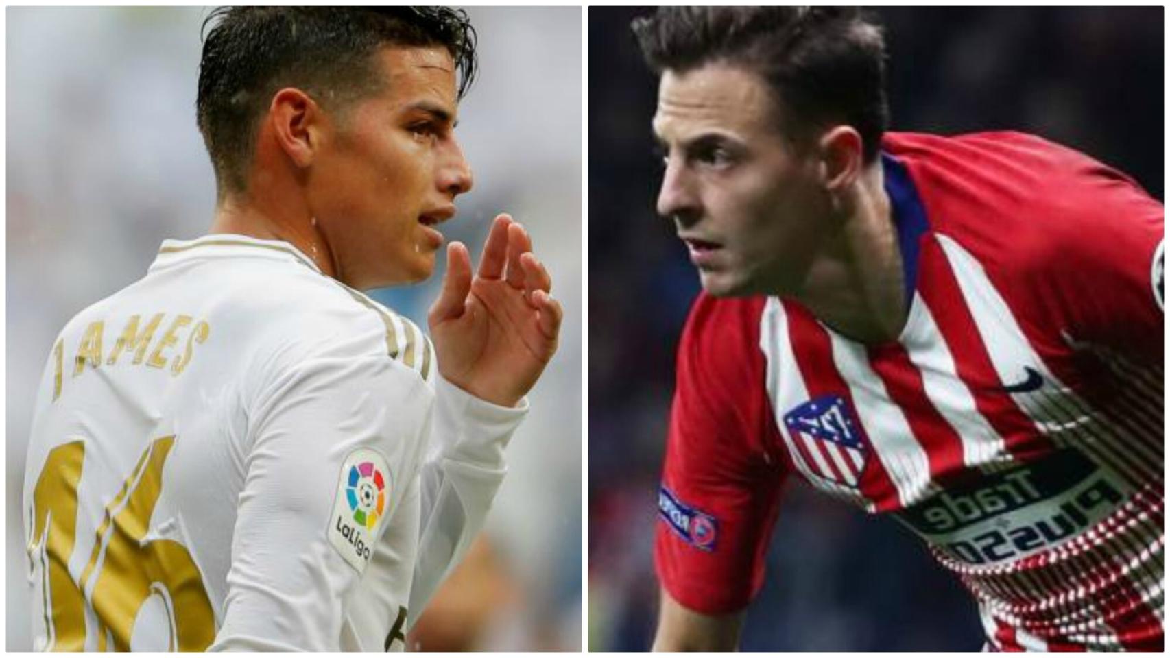 James Rodríguez (Real Madrid) y Santiago Arias (Atlético de Madrid).