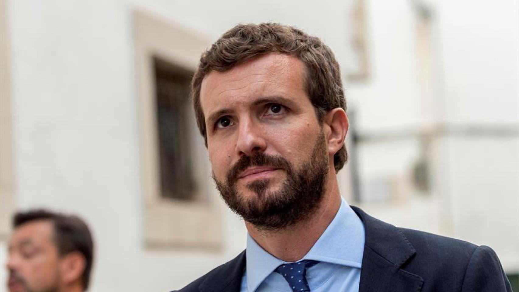 El líder del PP, Pablo Casado, en una imagen reciente en Sant Llorenç des Cardassar (Mallorca).