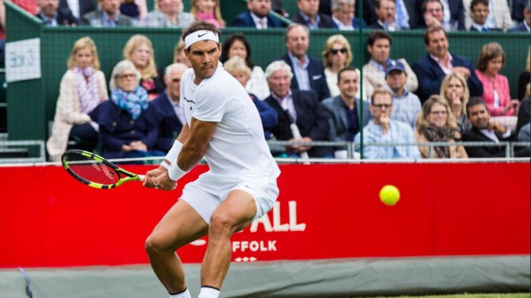 Rafa Nadal en un partido.