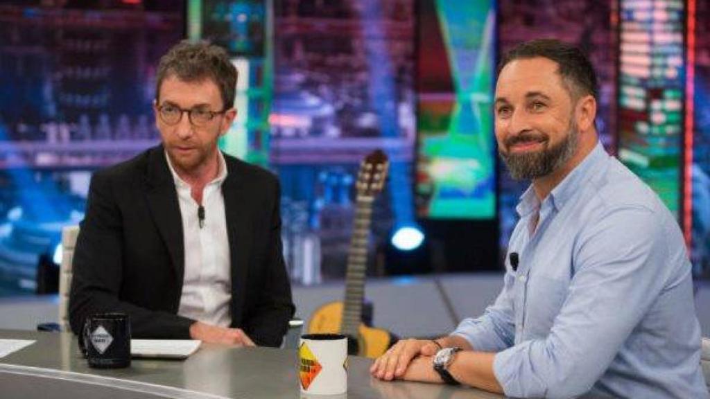 Santiago Abascal (VOX) con Pablo Motos en El Hormiguero