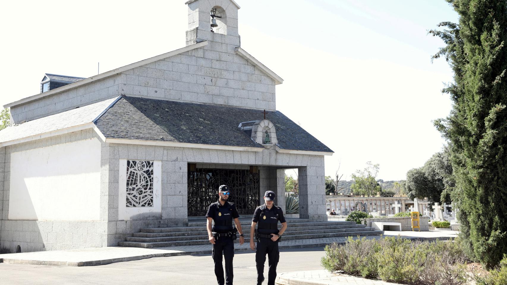 Panteón en el cementerio del cementerio del Pardo donde será reinhumado Franco.