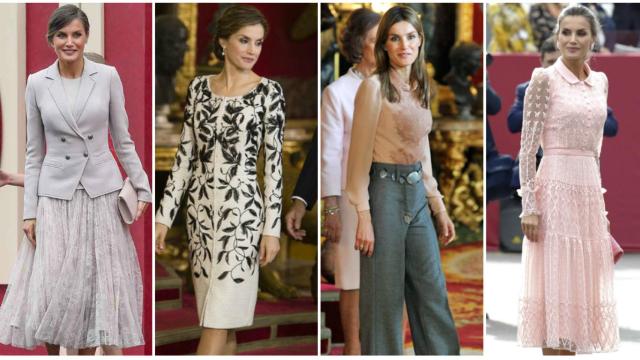 Letizia y sus 'looks' para el Día de la Hispanidad.