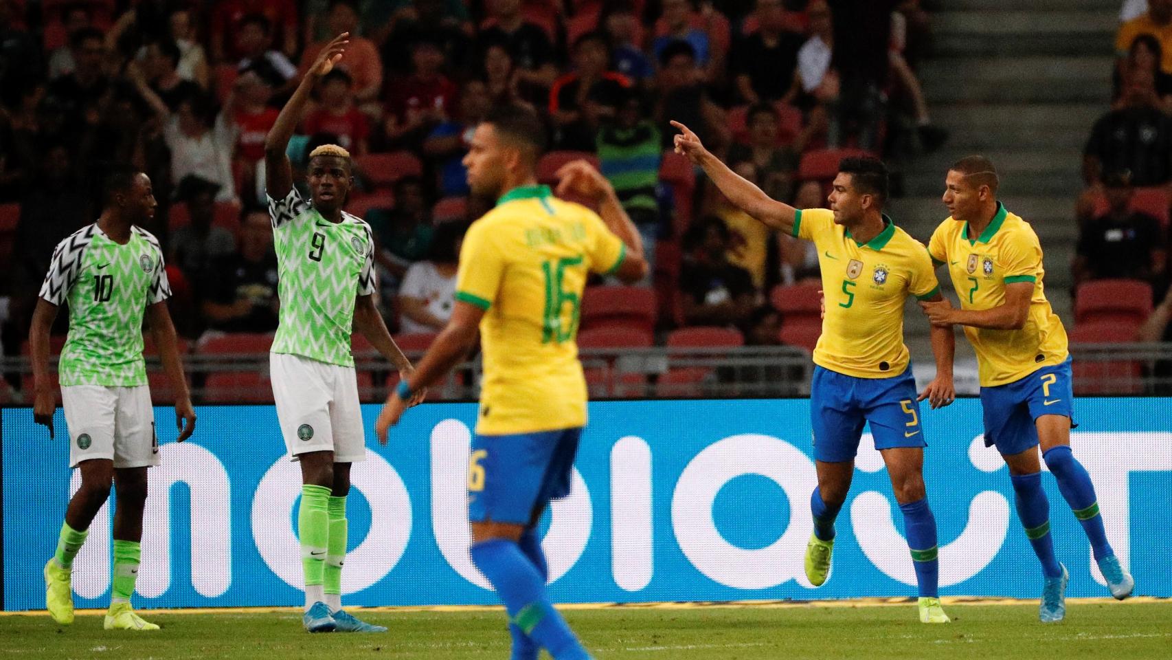 Casemiro con Brasil