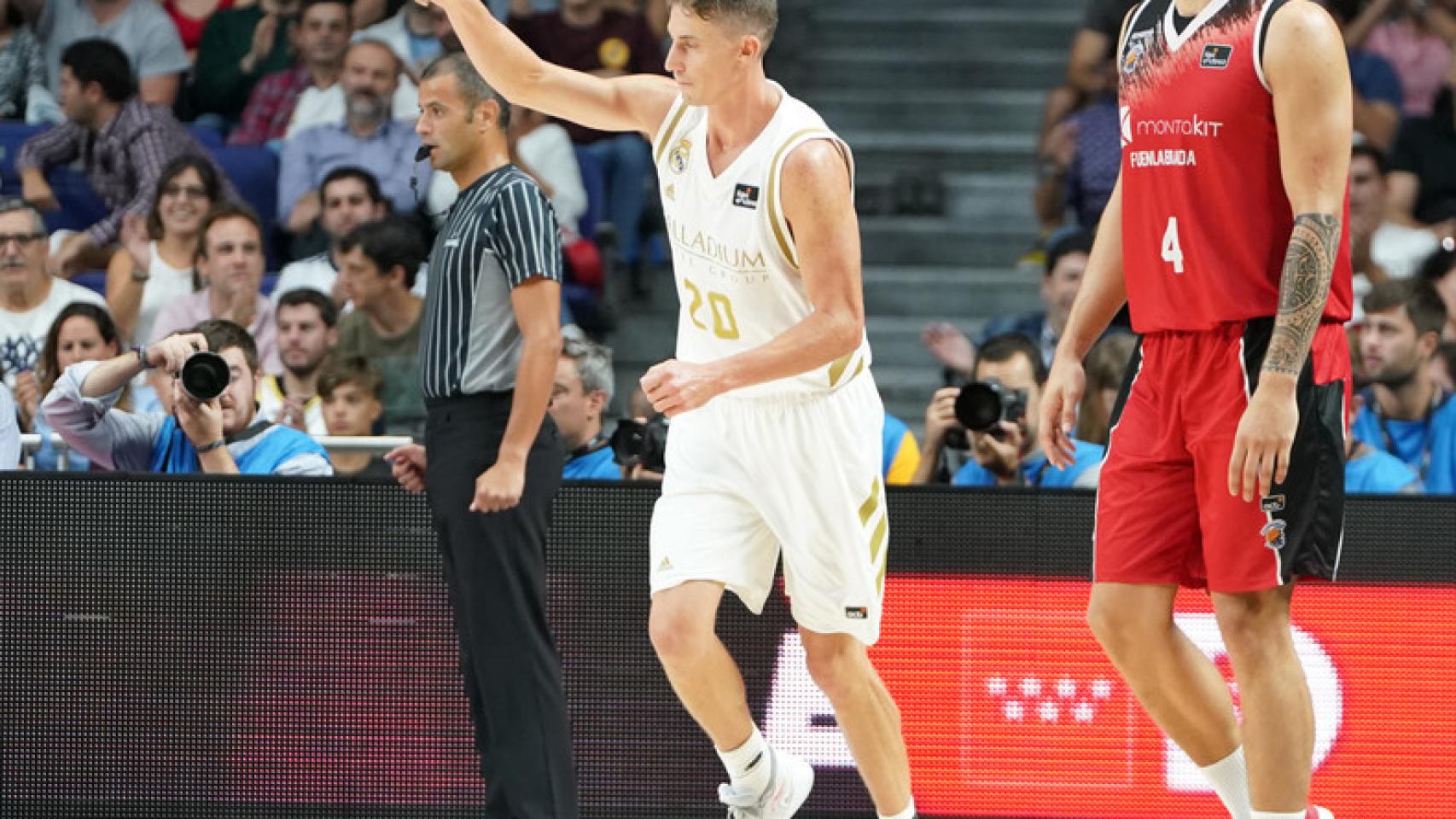 Jaycee Carroll, durante un duelo contra Montakit Fuenlabrada