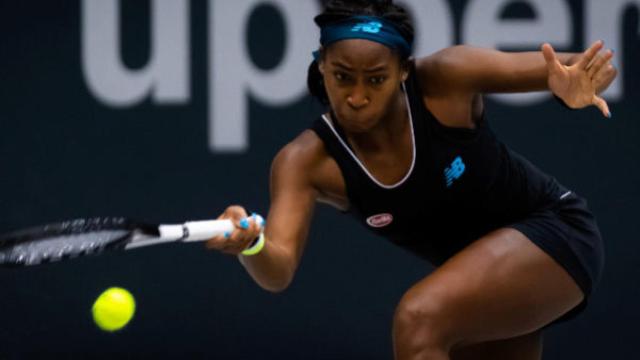 Cori Gauff, en el torneo de Linz