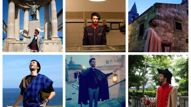 El guía de turismo que se transforma cada día en personajes de la historia de A Coruña