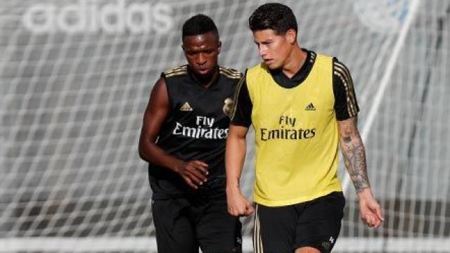 James, Mendy y Brahim vuelven a trabajar con el grupo