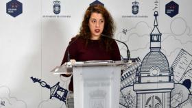 Sara Martínez, en rueda de prensa