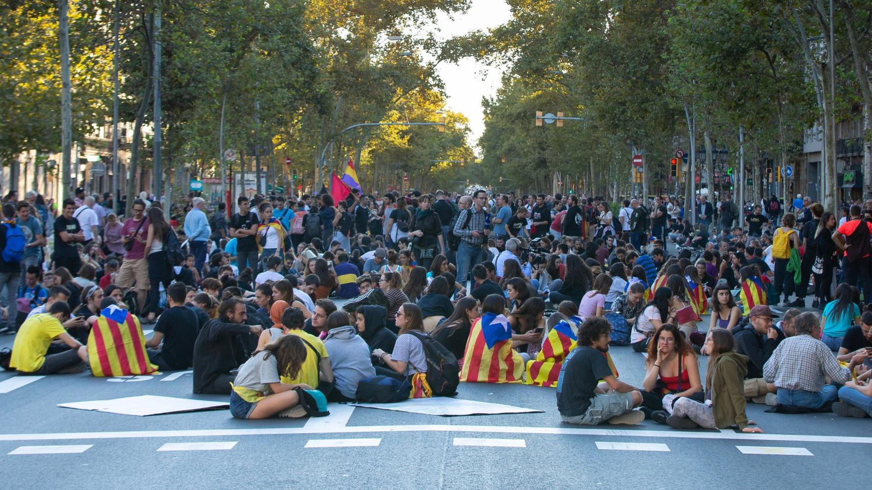 Muchas de las manifestaciones celebradas esta semana han sido convocadas desde Tsunami Democràtic.