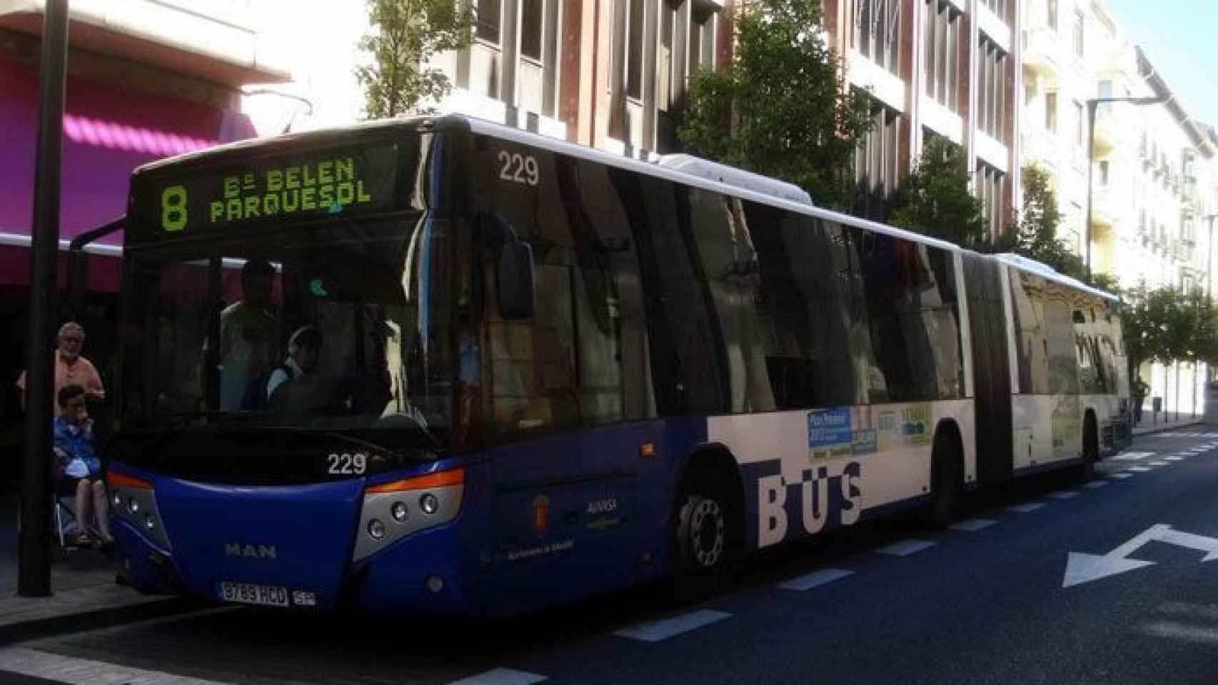 Autobús urbano, en Valladolid