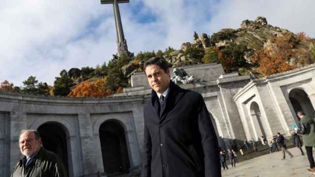 Luis Alfonso de Borbón en el Valle de los Caídos el pasado 20 de noviembre.