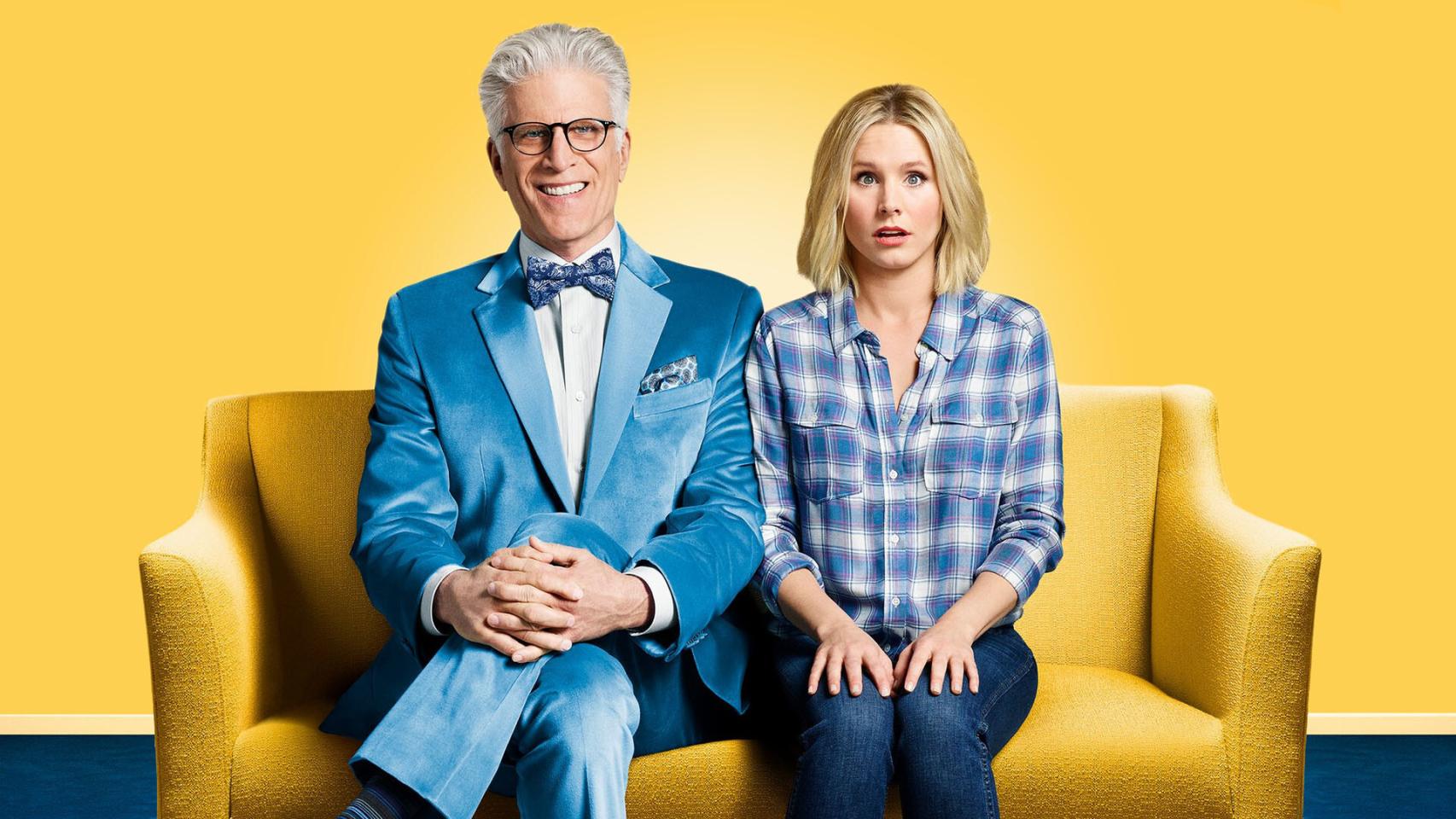 Fotograma de The good place, serie de CBS que Netflix anuncia como Original.