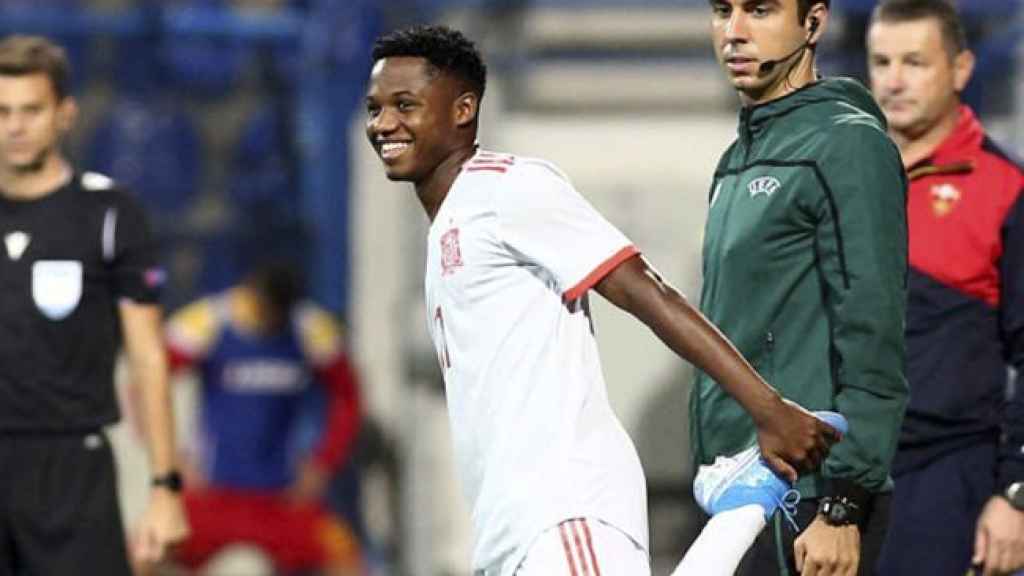 Ansu Fati debuta con la sub21