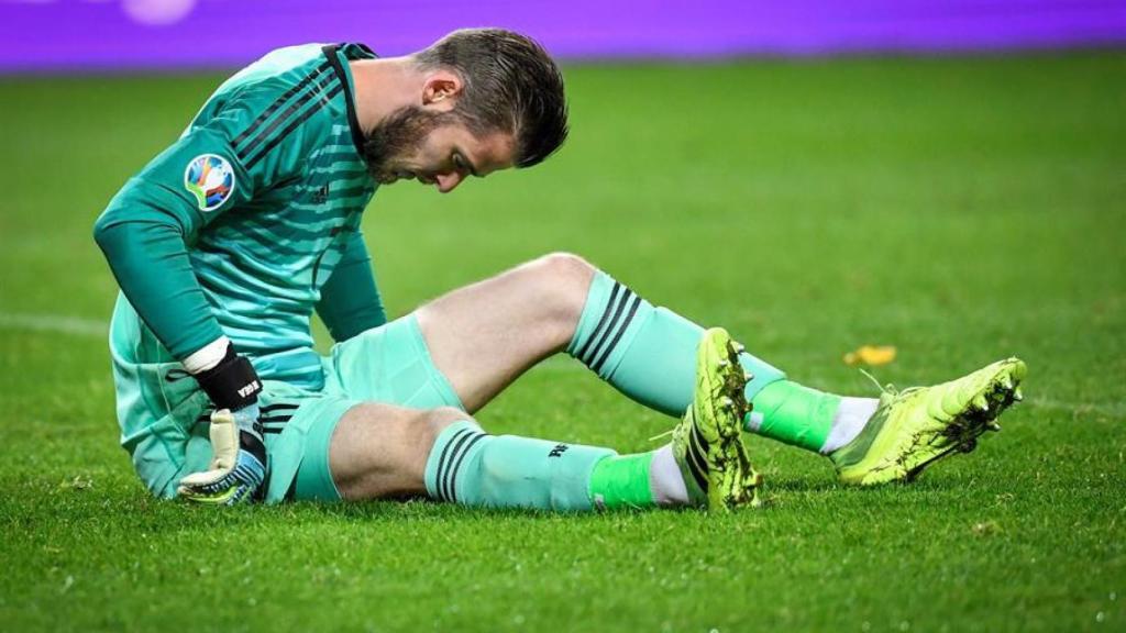 David de Gea, lesionado en el Suecia - España