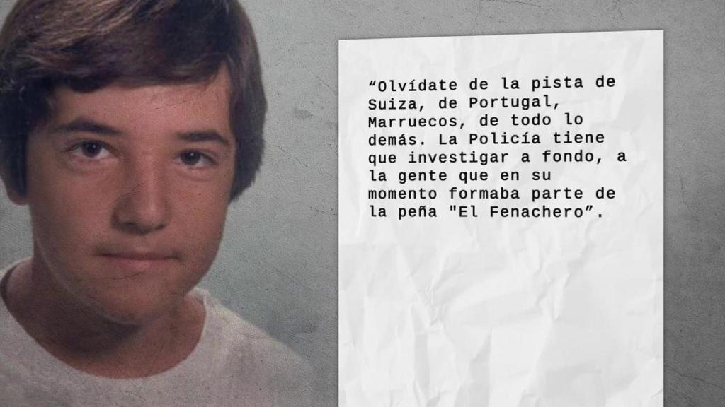 La carta que recibió la madre de David en su buzón.