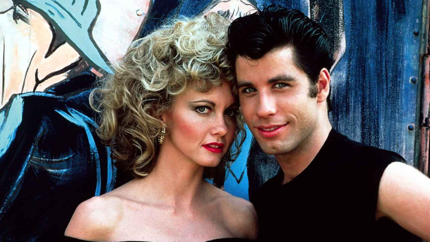 Olivia Newton-John junto a John Travolta en 'Grease'.