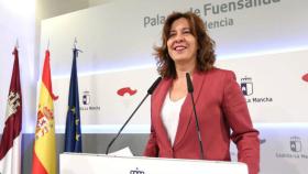 La consejera portavoz Blanca Fernández, este miércoles en rueda de prensa. Foto: Óscar Huertas