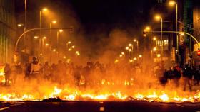 Imágenes de los actos violentos de este martes en Barcelona