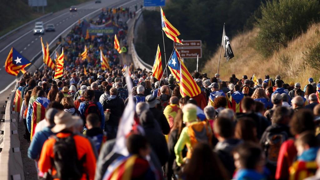 Marchas por la libertad, una de las últimas acciones que desarrollan los independentistas como protesta por la Sentencia del 'procés'.