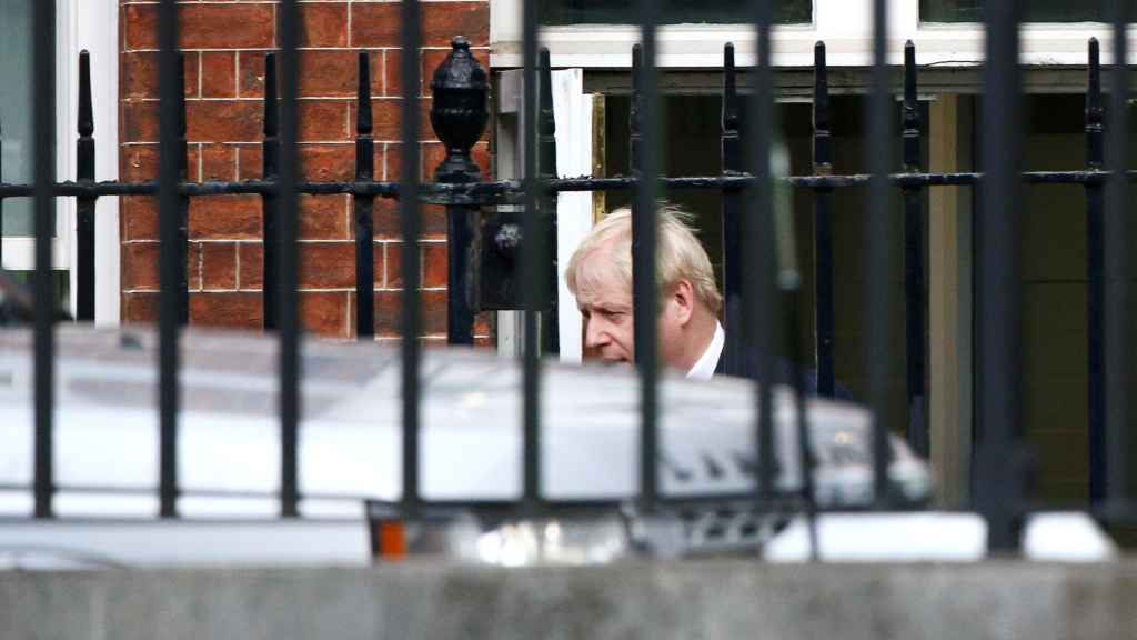 Boris Johnson, durante una de las reuniones celebradas este miércoles en Downing Street.