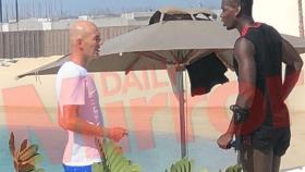Zinedine Zidane y Paul Pogba en Dubai