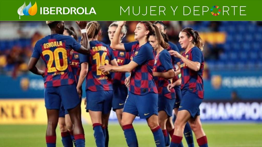 El Barça femenino golea por 5-0 al Minsk