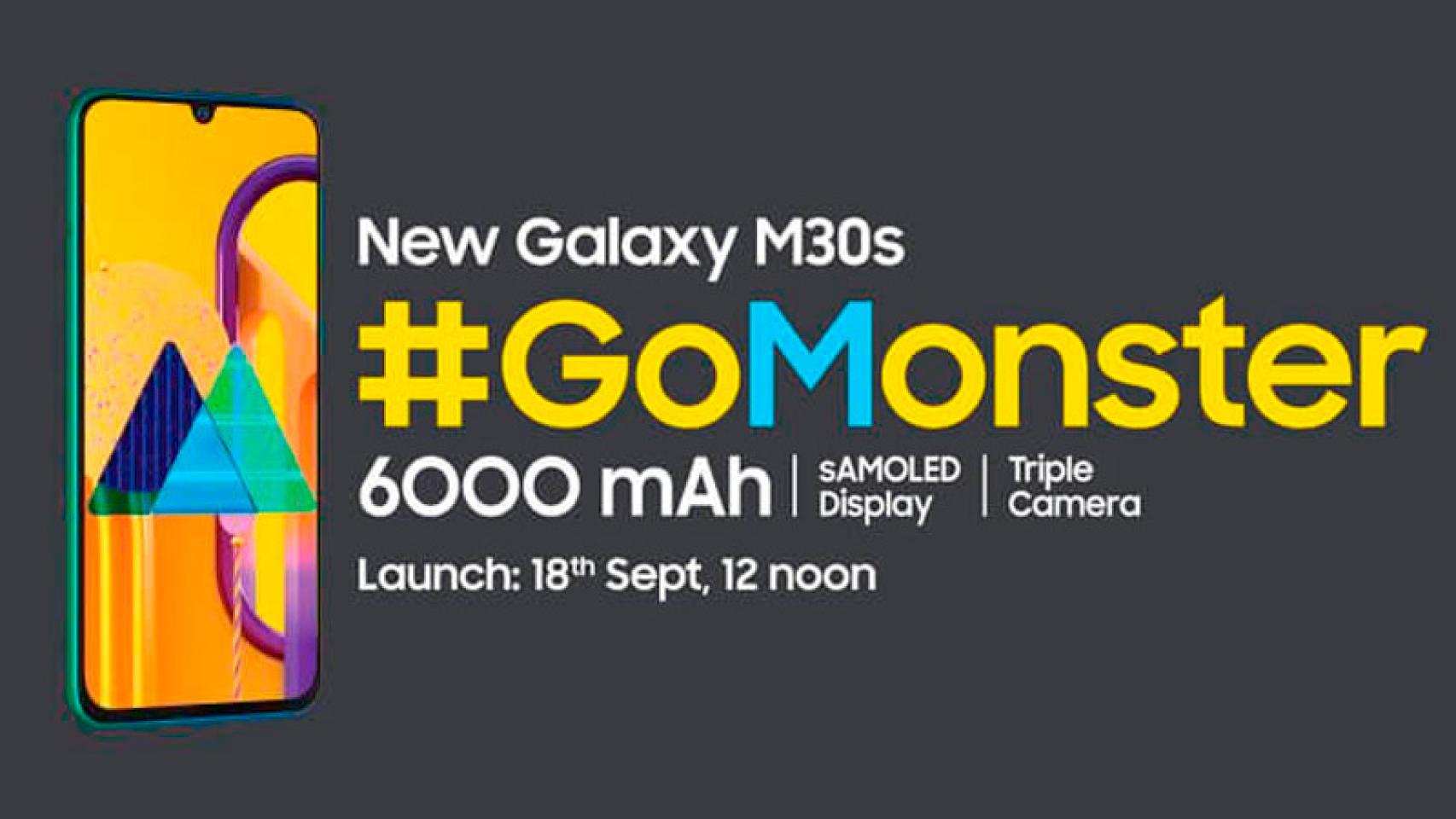 El Galaxy M30s con batería de 6000 mAh llega a España