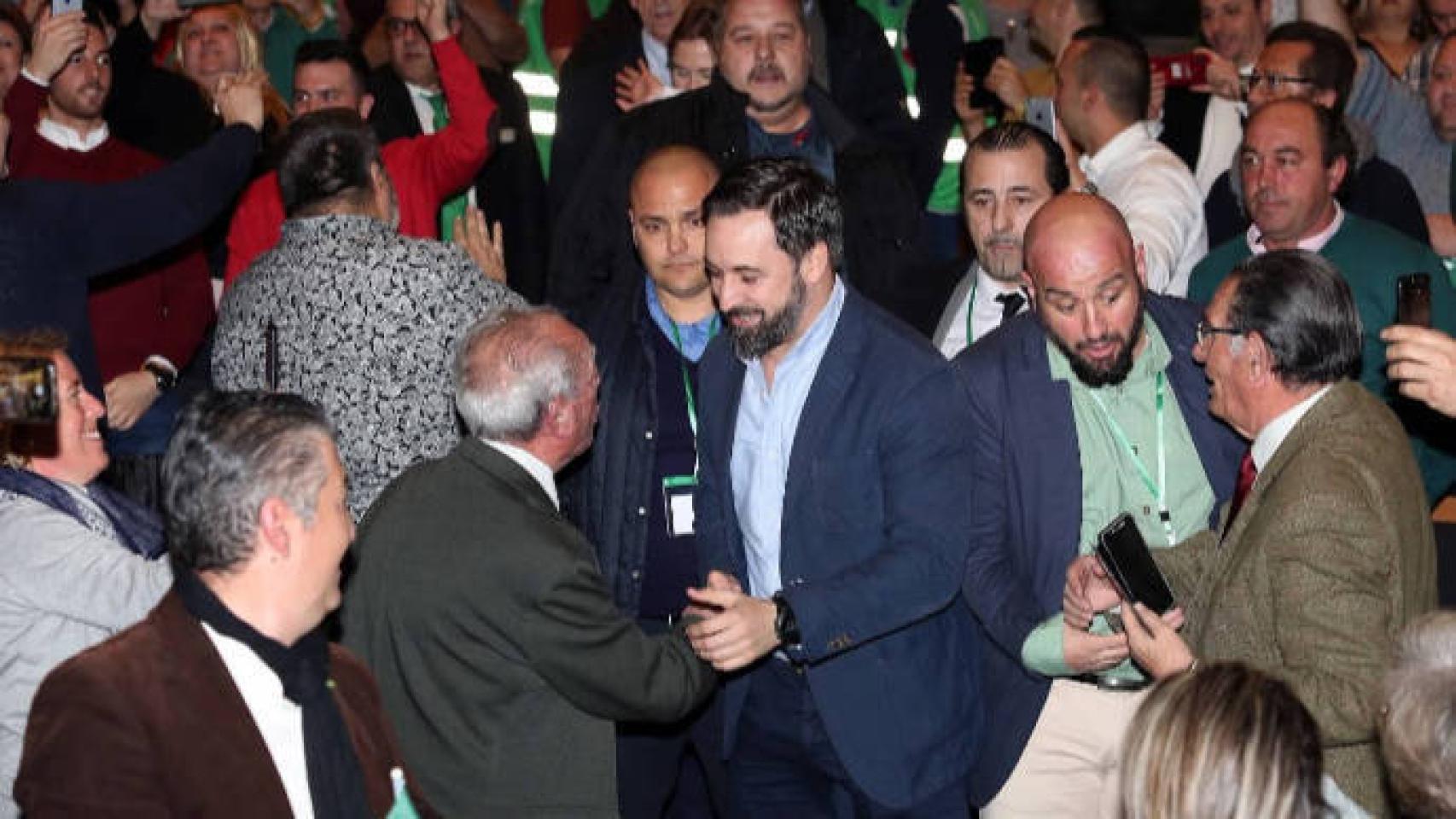 Santiago Abascal en un acto en Toledo. Foto: Óscar Huertas