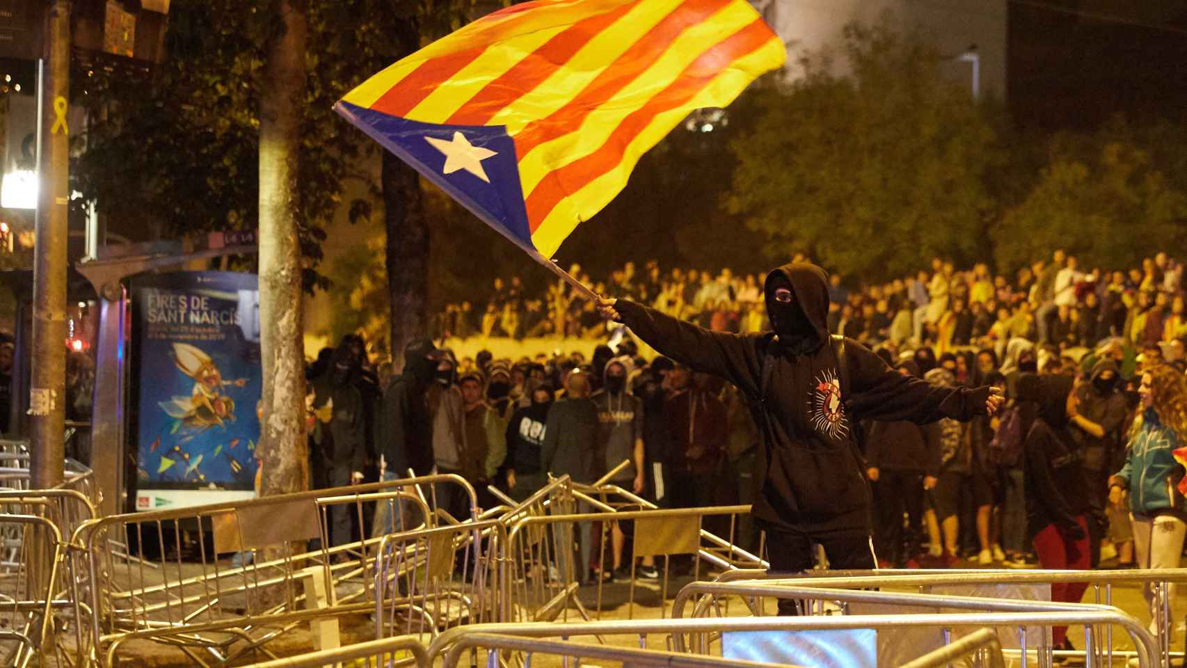Disturbios que tuvieron lugar en Barcelona tras la sentencia del 'procés'.