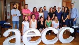 Equipo de profesionales en la AECC en A Coruña