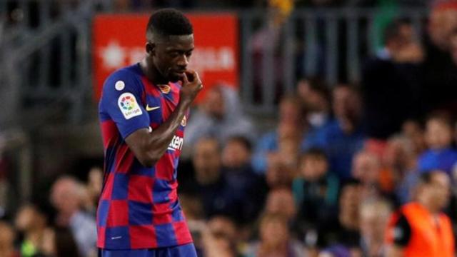 Ousmane Dembélé, tras su expulsión