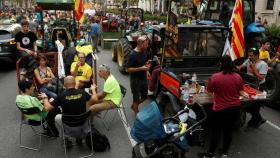 Una manifestación en Barcelona tras la sentencia del 'procés'.