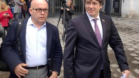 Gonzalo Boye, junto con Carles Puigdemont, la semana pasada.