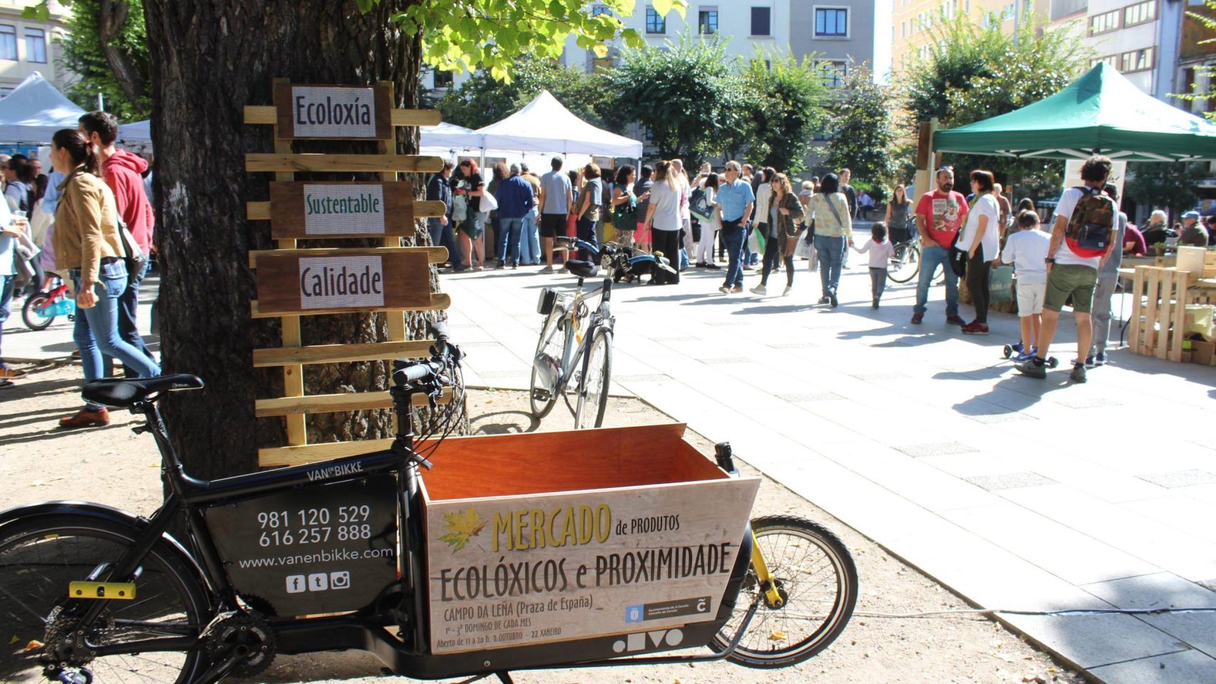 El Campo da Leña de A Coruña celebra este domingo el mercado ecológico municipal