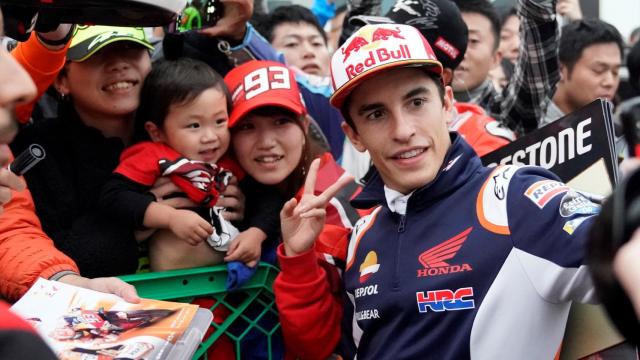 Marc Márquez en el Gran Premio de Japón.